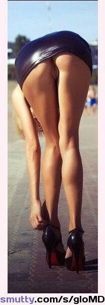 shy model with perfect tits has a at porn #sexy #upskirt #nopanties #ass #commando #legs #heels #miniskirt
